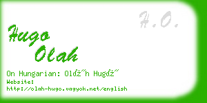 hugo olah business card